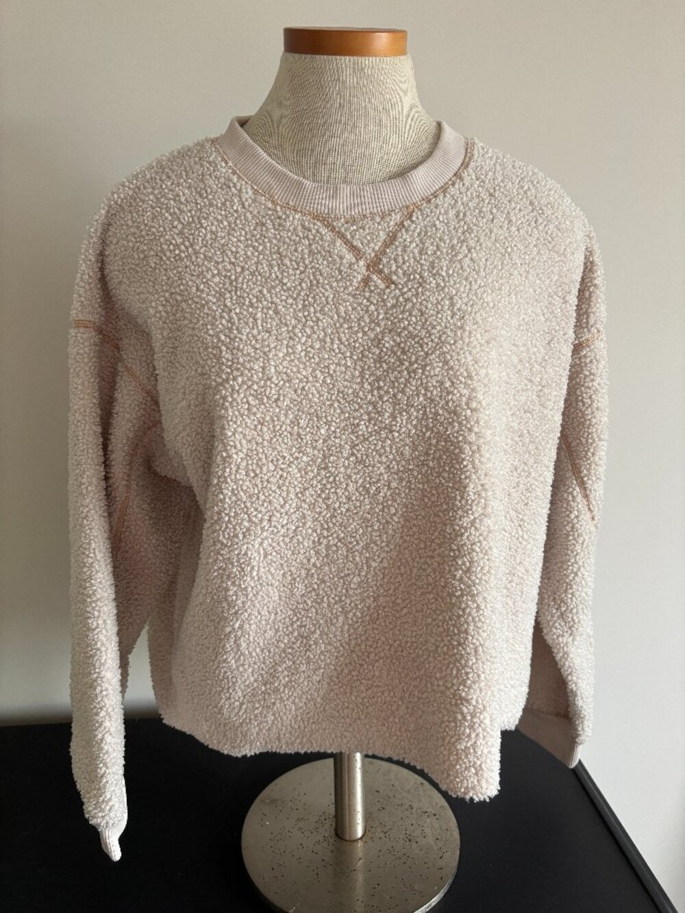 American Eagle Boucle Crew Neck Top